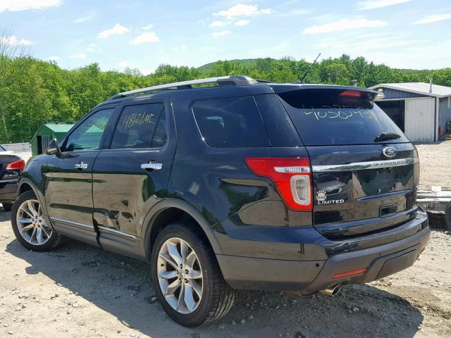 1FMHK8F87BGA09650 - 2011 FORD EXPLORER L BLACK photo 3