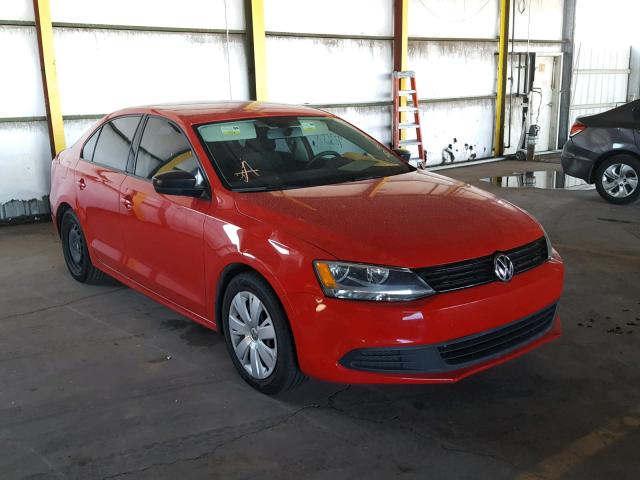 3VW2K7AJXCM397430 - 2012 VOLKSWAGEN JETTA BASE 红色 照片 1