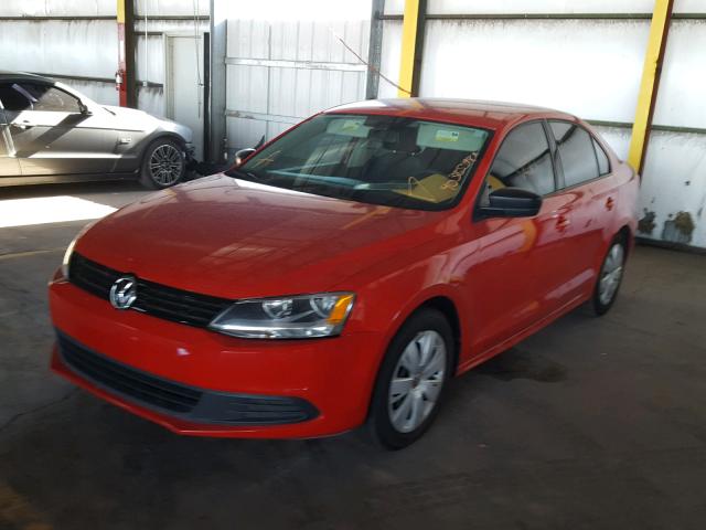 3VW2K7AJXCM397430 - 2012 VOLKSWAGEN JETTA BASE 红色 照片 2