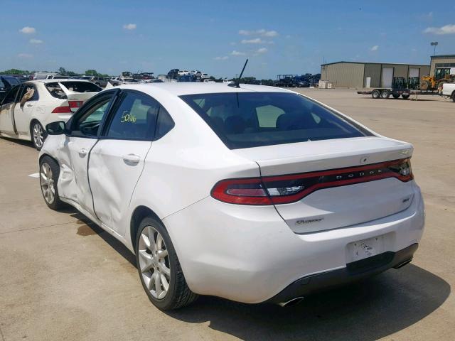 1C3CDFBA1DD289967 - 2013 DODGE DART SXT WHITE photo 3