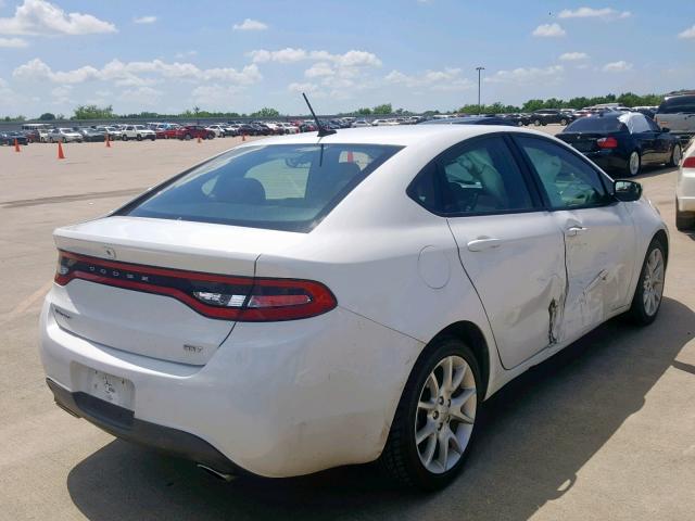 1C3CDFBA1DD289967 - 2013 DODGE DART SXT WHITE photo 4