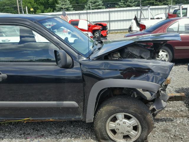 1GCDT136368118374 - 2006 CHEVROLET COLORADO BLACK photo 9