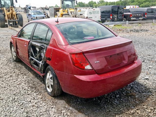 1G8AJ55F27Z155113 - 2007 SATURN ION LEVEL RED photo 3