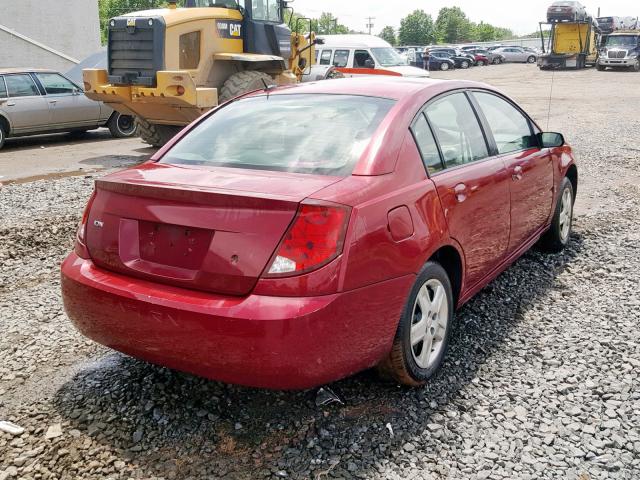 1G8AJ55F27Z155113 - 2007 SATURN ION LEVEL RED photo 4