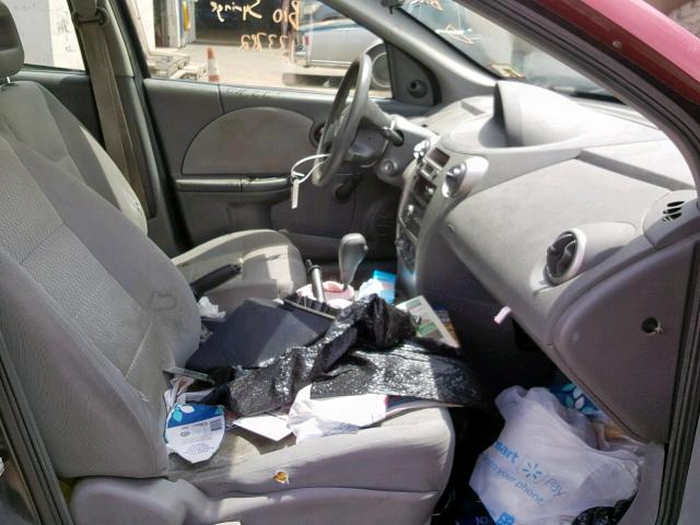 1G8AJ55F27Z155113 - 2007 SATURN ION LEVEL RED photo 5