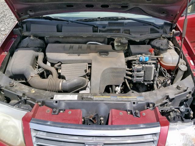 1G8AJ55F27Z155113 - 2007 SATURN ION LEVEL RED photo 7