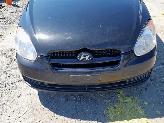 KMHCM3AC5BU195905 - 2011 HYUNDAI ACCENT GL BLACK photo 9