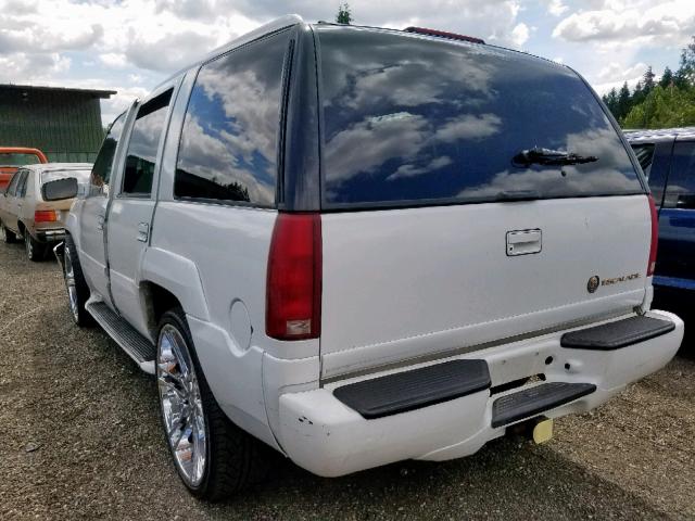 1GYEK13R1YR120813 - 2000 CADILLAC ESCALADE WHITE photo 3