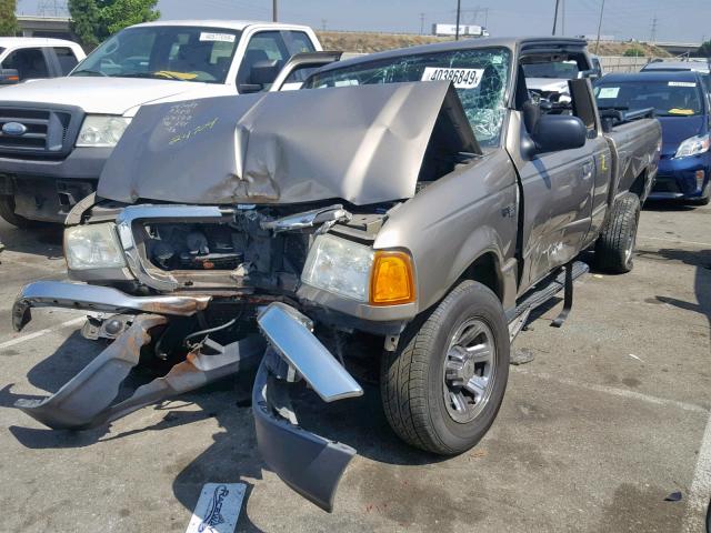 1FTYR44U34PA33987 - 2004 FORD RANGER SUP GOLD photo 2