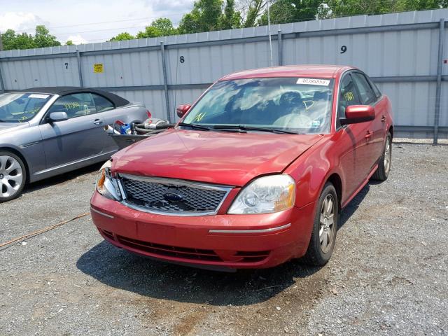 1FAFP24107G100837 - 2007 FORD FIVE HUNDR RED photo 2