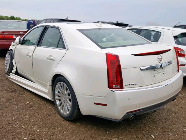 1G6DS5EV4A0138318 - 2010 CADILLAC CTS PREMIU WHITE photo 3