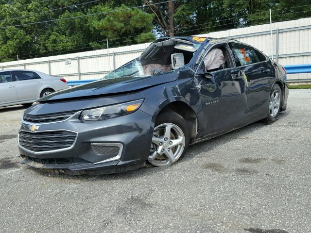 1G1ZB5ST6HF194864 - 2017 CHEVROLET MALIBU LS ნაცრისფერი ფოტო 2