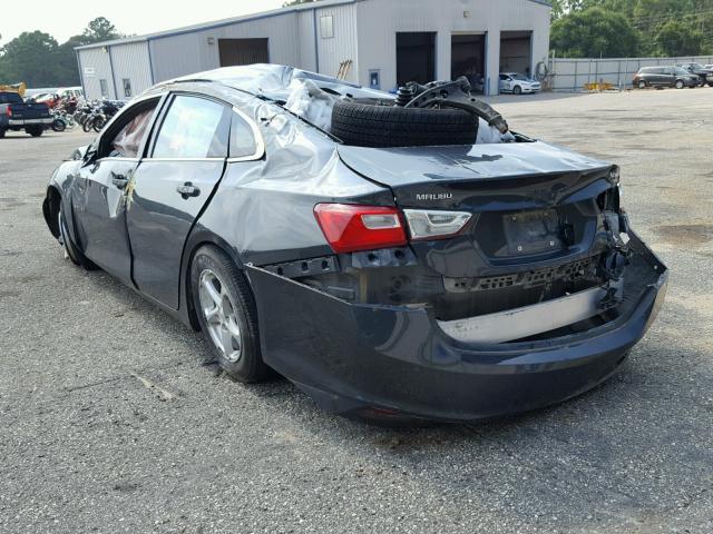 1G1ZB5ST6HF194864 - 2017 CHEVROLET MALIBU LS ნაცრისფერი ფოტო 3