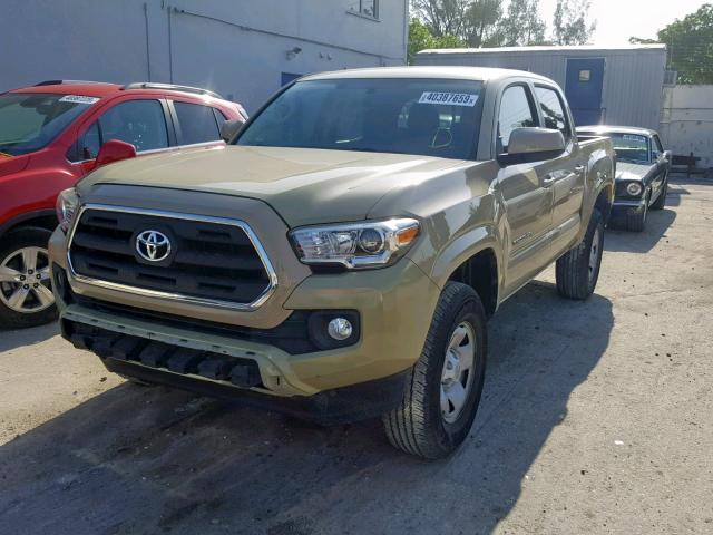 5TFAZ5CN2GX012991 - 2016 TOYOTA TACOMA DOU CREAM photo 2