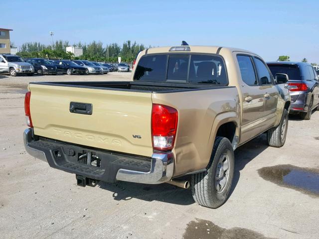 5TFAZ5CN2GX012991 - 2016 TOYOTA TACOMA DOU CREAM photo 4