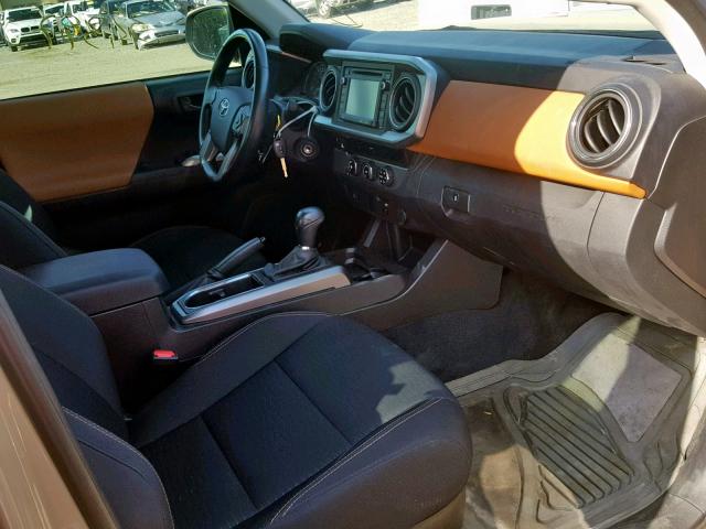 5TFAZ5CN2GX012991 - 2016 TOYOTA TACOMA DOU CREAM photo 5