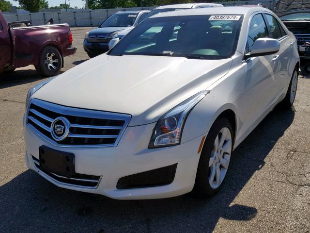 1G6AG5RX9D0127478 - 2013 CADILLAC ATS WHITE photo 2