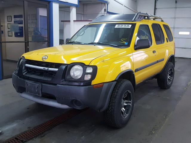 5N1ED28T62C603827 - 2002 NISSAN XTERRA XE YELLOW photo 2