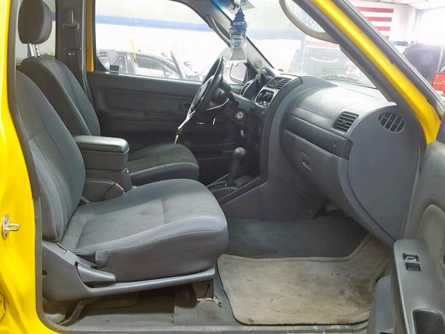 5N1ED28T62C603827 - 2002 NISSAN XTERRA XE YELLOW photo 5