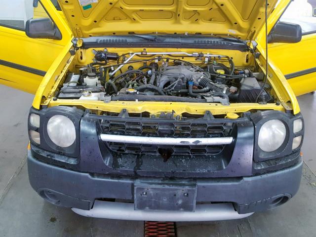 5N1ED28T62C603827 - 2002 NISSAN XTERRA XE YELLOW photo 7