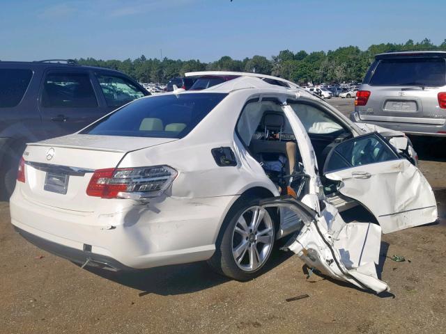 WDDHF5KBXDA739962 - 2013 MERCEDES-BENZ E 350 WHITE photo 4