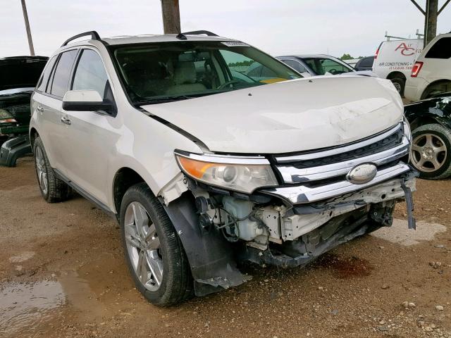 2FMDK3JC8BBB51221 - 2011 FORD EDGE SEL WHITE photo 1