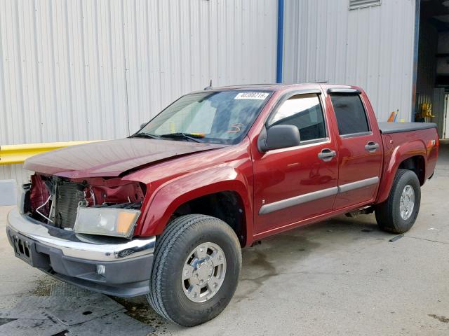 1GCDS43E988232071 - 2008 CHEVROLET COLORADO L MAROON photo 2