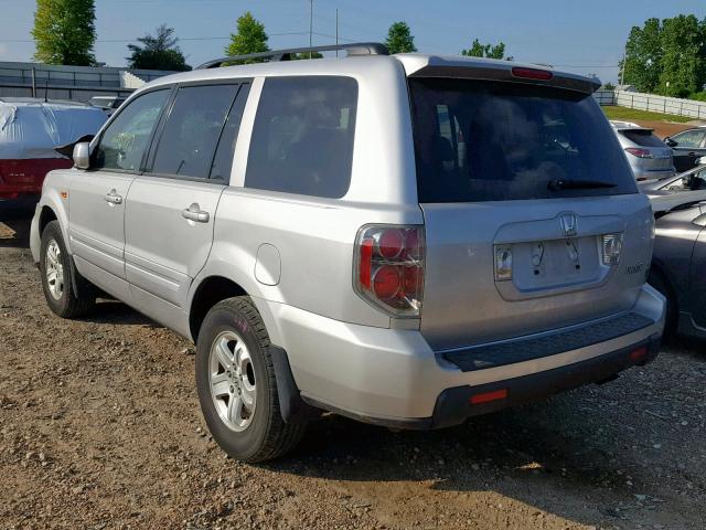 5FNYF18208B025796 - 2008 HONDA PILOT VP SILVER photo 3