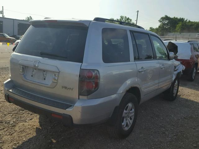 5FNYF18208B025796 - 2008 HONDA PILOT VP SILVER photo 4