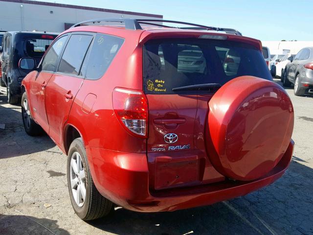 JTMZK34V475014697 - 2007 TOYOTA RAV4 LIMIT RED photo 3