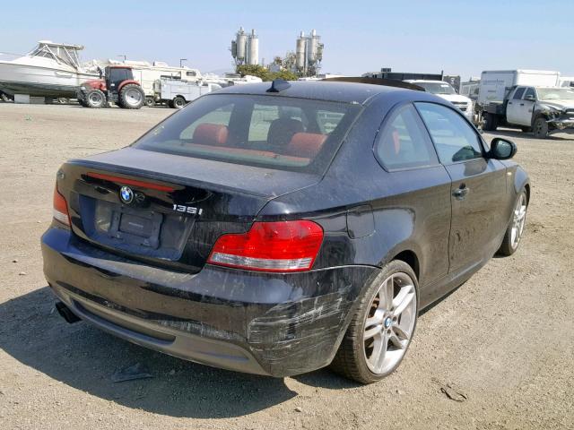 WBAUC9C59BVM11405 - 2011 BMW 135 I BLACK photo 4