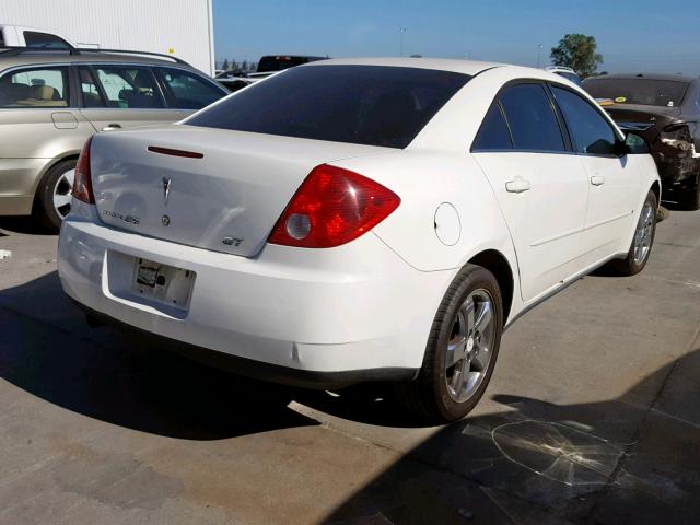 1G2ZH58N174219490 - 2007 PONTIAC G6 GT WHITE photo 4