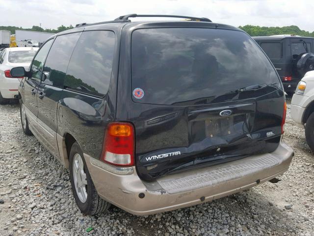 2FMDA53473BB16031 - 2003 FORD WINDSTAR S BLACK photo 3