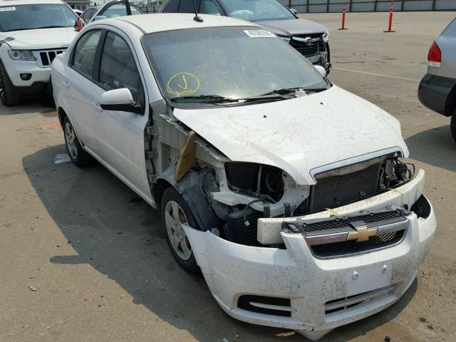 KL1TD56E99B614779 - 2009 CHEVROLET AVEO LS WHITE photo 1