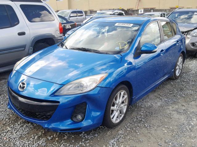 JM1BL1M59C1616001 - 2012 MAZDA 3 S BLUE photo 2