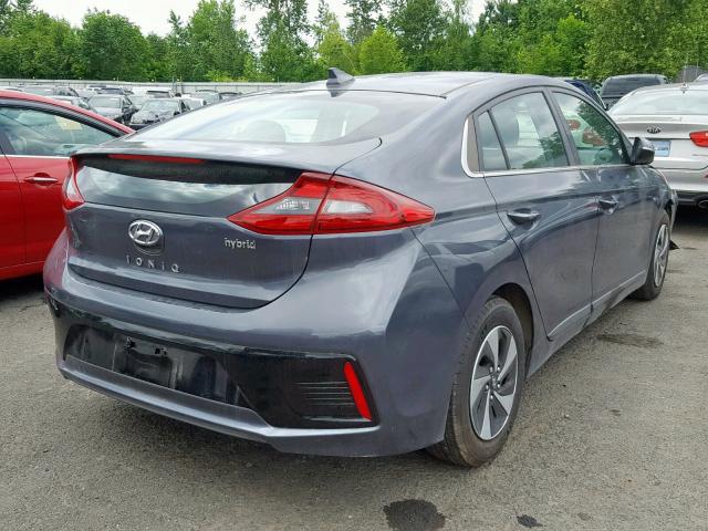 KMHC75LC3KU112150 - 2019 HYUNDAI IONIQ SEL GRAY photo 4