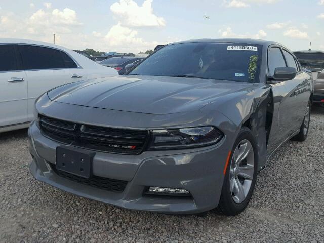 2C3CDXHG7HH515701 - 2017 DODGE CHARGER SX GRAY photo 2