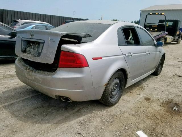 19UUA66206A803325 - 2006 ACURA 3.2TL SILVER photo 4