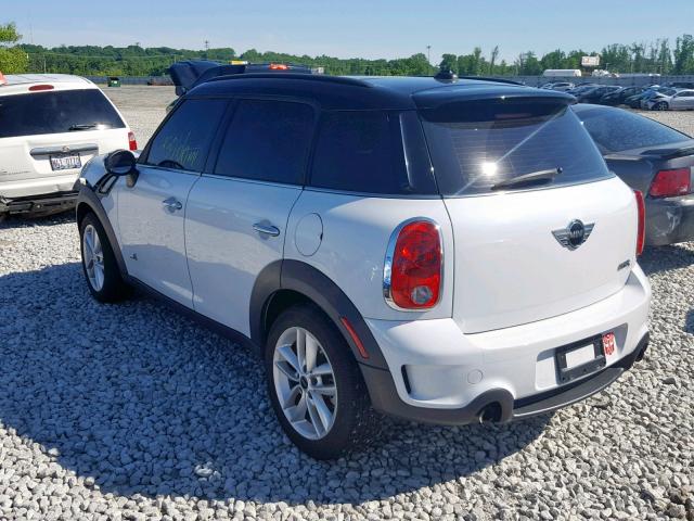 WMWZC5C54CWL56310 - 2012 MINI COOPER S C WHITE photo 3