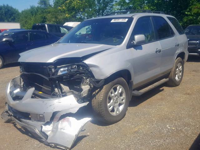 2HNYD18984H534925 - 2004 ACURA MDX TOURIN SILVER photo 2