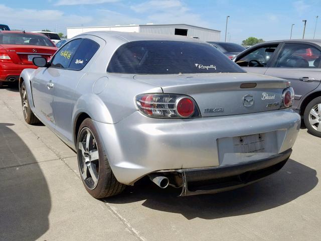 JM1FE17N550158408 - 2005 MAZDA RX8 SILVER photo 3