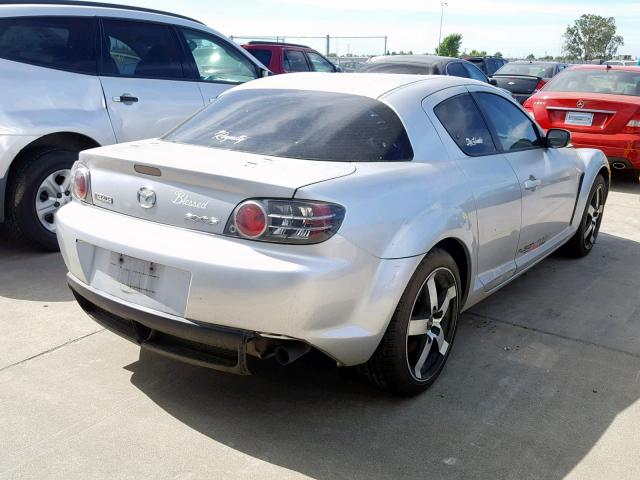 JM1FE17N550158408 - 2005 MAZDA RX8 SILVER photo 4