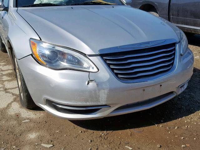 1C3CCBBB3CN217777 - 2012 CHRYSLER 200 TOURIN SILVER photo 9