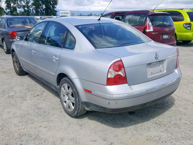 WVWRH63B72P294104 - 2002 VOLKSWAGEN PASSAT GLX SILVER photo 3