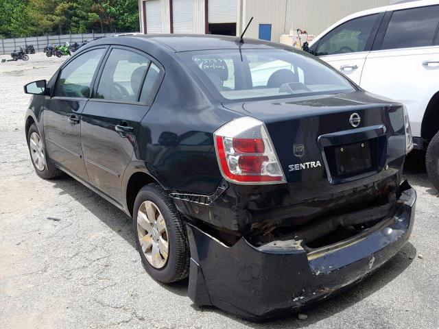 3N1AB61E28L628378 - 2008 NISSAN SENTRA 2.0 BLACK photo 3