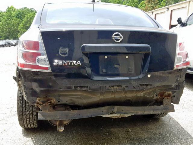 3N1AB61E28L628378 - 2008 NISSAN SENTRA 2.0 BLACK photo 9