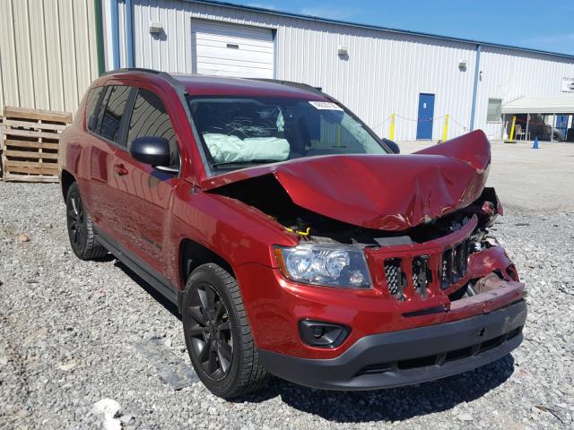 1C4NJCBA4ED662724 - 2014 JEEP COMPASS SP RED photo 1
