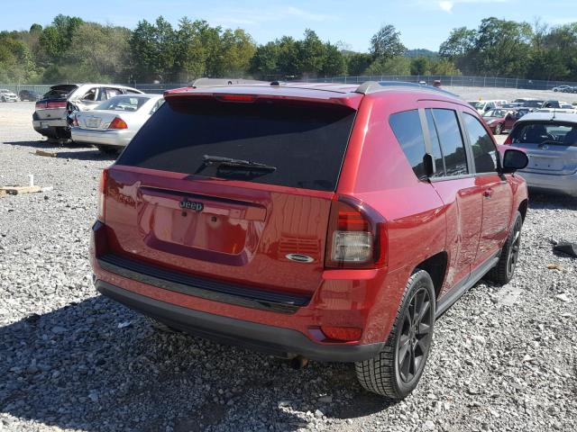 1C4NJCBA4ED662724 - 2014 JEEP COMPASS SP RED photo 4