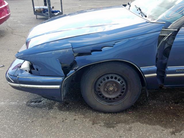 1G4CW52K6SH614056 - 1995 BUICK PARK AVENU BLUE photo 9