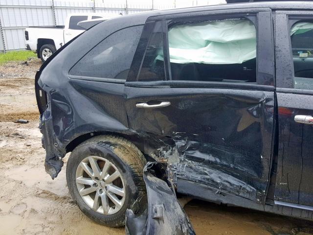 2FMDK4JC2BBA48608 - 2011 FORD EDGE SEL BLACK photo 9